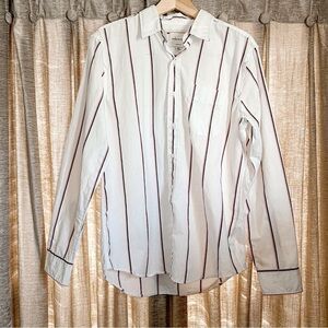 NWOT American Eagle Stripes Button Down Long Sleeve Shirt Size Small